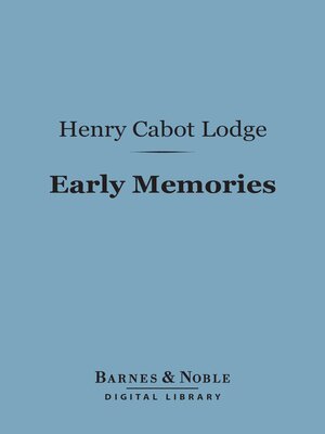cover image of Early Memories (Barnes & Noble Digital Library)